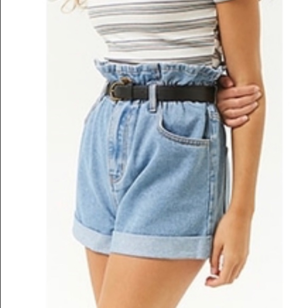 Fun Oversized Jean Shorts